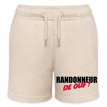 Randonneur de ouf ! - Short de jogging enfant bio Stanley/Stella - écru doux - Devant