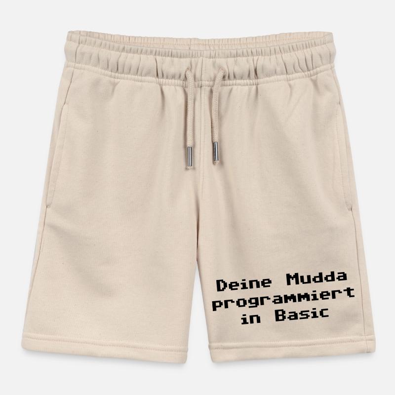 Deine Mudda programmiert in Basic Kinder Organic Joggingshorts Mini Bolter von Stanley/Stella