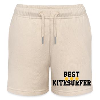 Kitesurfen / Kitesurfer / Kiteboarden / Kitesurf - Kinder Organic Joggingshorts Mini Bolter von Stanley/Stella - Natur - Vorne