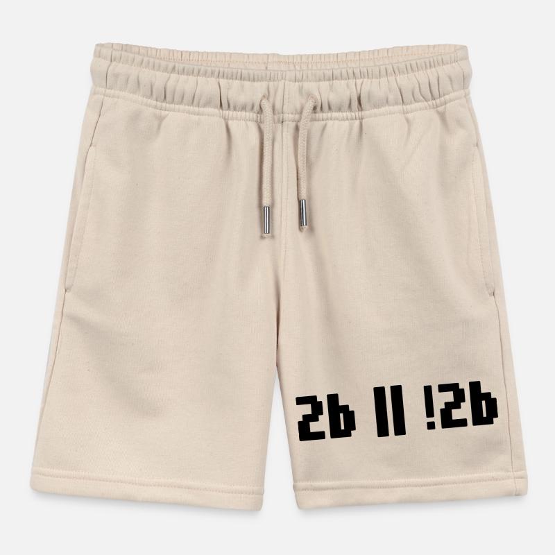 2b or not 2b – Shakespeare Hamlet Programmer Kids Organic Sweat Shorts by Stanley/Stella
