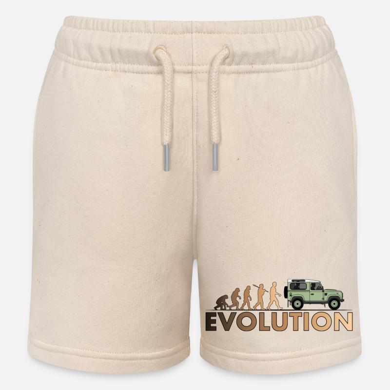 Defender 90 Evolution - Kids Organic Sweat Shorts by Stanley/Stella - soft Ecru