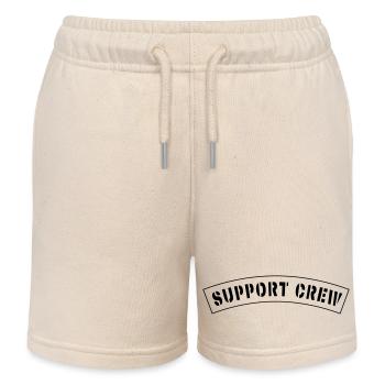 Support crew style patch - Kids Organic Sweat Shorts by Stanley/Stella - soft Ecru - Front