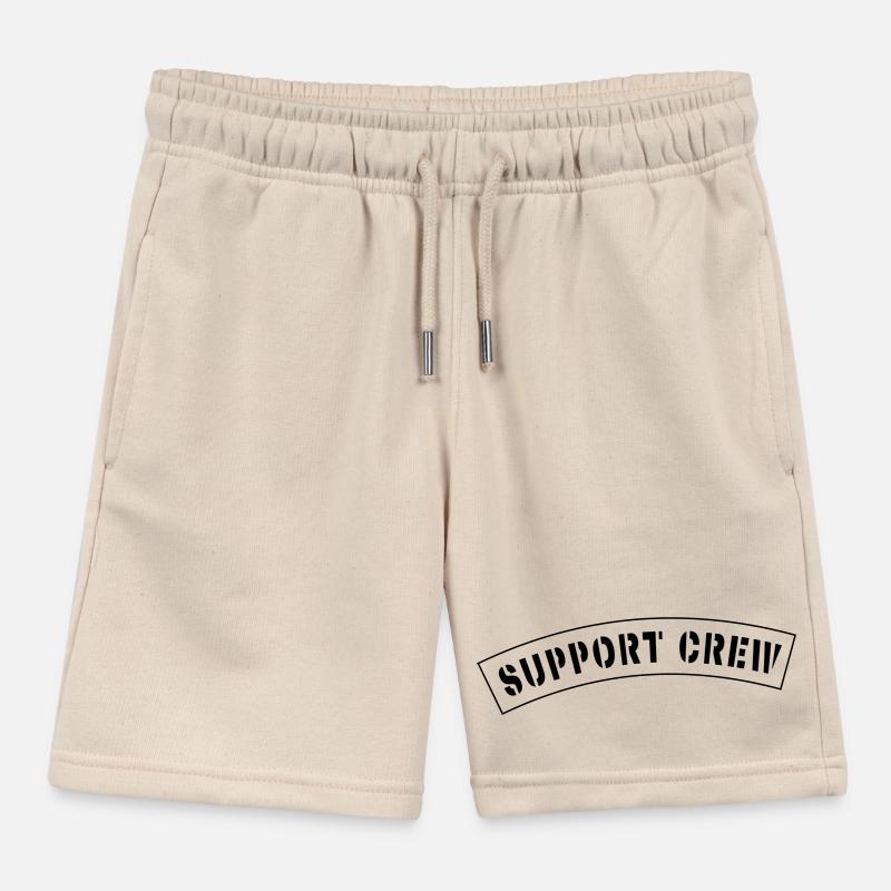 Support crew style patch Kids Organic Sweat Shorts by Stanley/Stella
