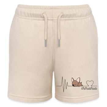 Chihuahua - Kids Organic Sweat Shorts by Stanley/Stella - soft Ecru - Front