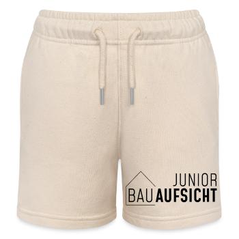 Junior Bauaufsicht mit Haus! - Kinder Organic Joggingshorts Mini Bolter von Stanley/Stella - Natur - Vorne