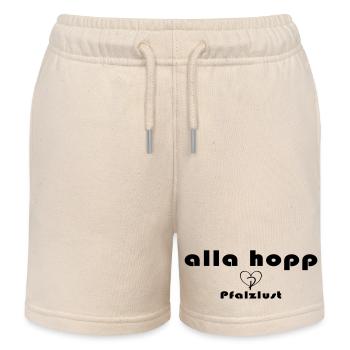 alla hopp - Short de jogging enfant bio Stanley/Stella - écru doux - Devant