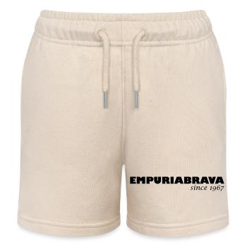 Empuriabrava since 1967 - Kids Organic Sweat Shorts by Stanley/Stella - soft Ecru - Front