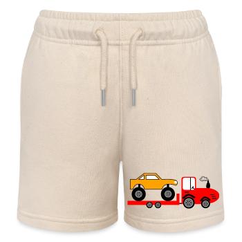 Traktor - Kinder Organic Joggingshorts Mini Bolter von Stanley/Stella - Natur - Vorne