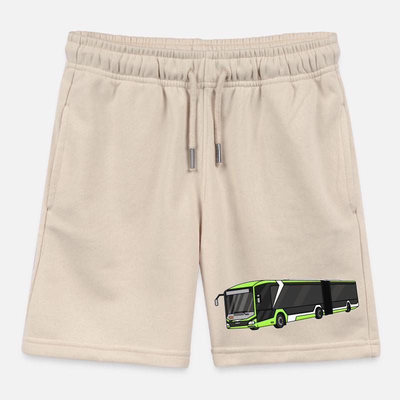 Bus, school bus, bus driver Kids Organic Sweat Shorts by Stanley/Stella