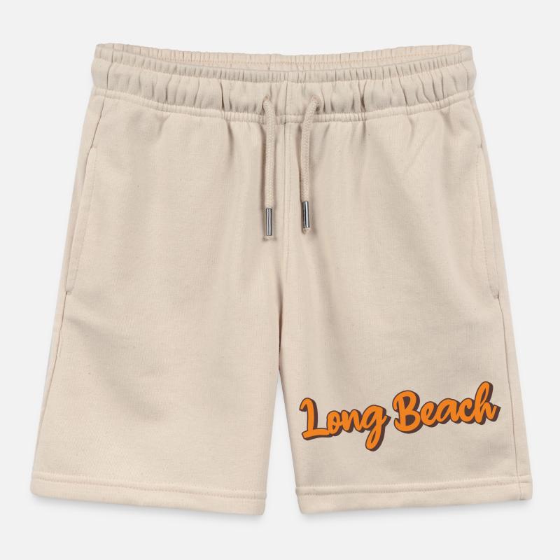 Long Beach Retro Script Kinder Organic Joggingshorts Mini Bolter von Stanley/Stella