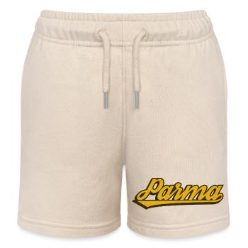 Parma Vintage Script Logo - Kinder Organic Joggingshorts Mini Bolter von Stanley/Stella - Natur - Vorne