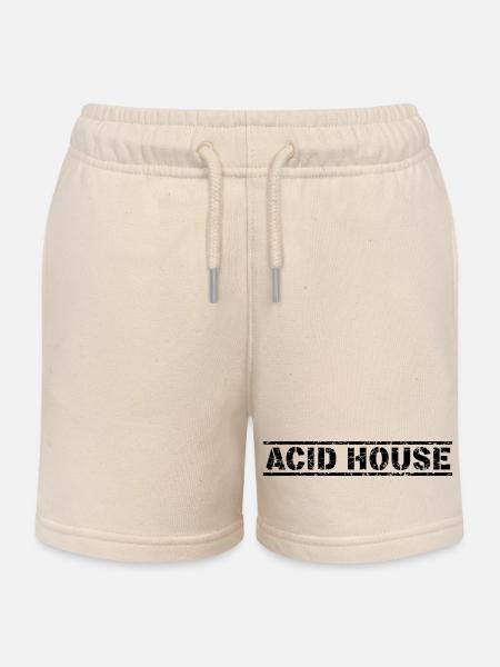 Acid House - Short de jogging enfant bio Stanley/Stella - écru doux