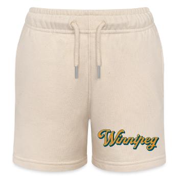 Winnipeg Retro Script - Short de jogging enfant bio Stanley/Stella - écru doux - Devant