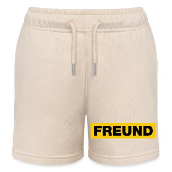 Freund - Kinder Organic Joggingshorts Mini Bolter von Stanley/Stella - Natur - Vorne