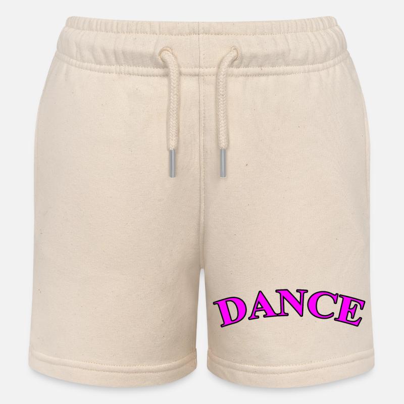 Dansons - Violet - Short de jogging enfant bio Stanley/Stella - écru doux