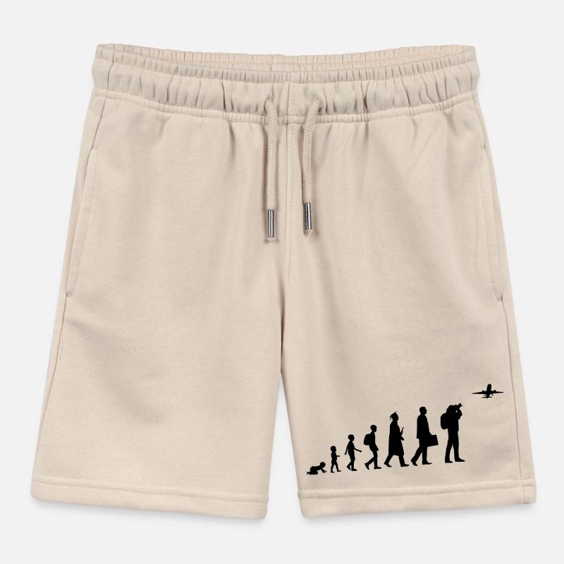 Entwicklung eines Plane Spotters Kinder Organic Joggingshorts Mini Bolter von Stanley/Stella