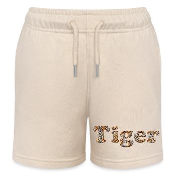 The tiger in you... - Kids Organic Sweat Shorts by Stanley/Stella - soft Ecru - Front