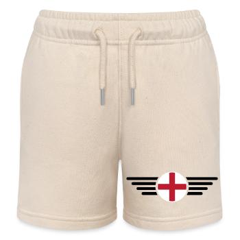 Angleterre Essence T-shirt - Short de jogging enfant bio Stanley/Stella - écru doux - Devant