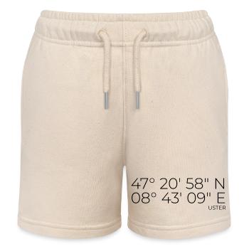 Koordinaten Uster - Kinder Organic Joggingshorts Mini Bolter von Stanley/Stella - Natur - Vorne
