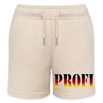 Profi schwarz rot gold - Kinder Organic Joggingshorts Mini Bolter von Stanley/Stella - Natur - Vorne