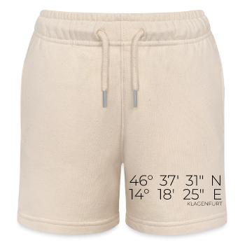 Coordinates Klagenfurt, Austria - Kids Organic Sweat Shorts by Stanley/Stella - soft Ecru - Front