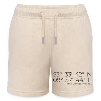 Coordonnées Schanzenviertel Hamburg - Short de jogging enfant bio Stanley/Stella - écru doux - Devant