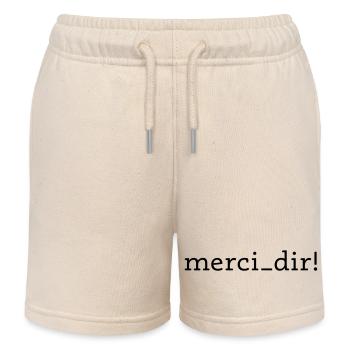 Merci! - Short de jogging enfant bio Stanley/Stella - écru doux - Devant