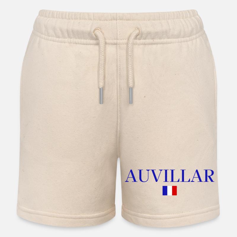 AUVILLAR - Conception du drapeau français. - Short de jogging enfant bio Stanley/Stella - écru doux