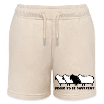 MOUTONS DIFFÉRENTS 2 - 2C - Short de jogging enfant bio Stanley/Stella - écru doux - Devant