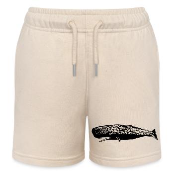Pottwal - Kinder Organic Joggingshorts Mini Bolter von Stanley/Stella - Natur - Vorne