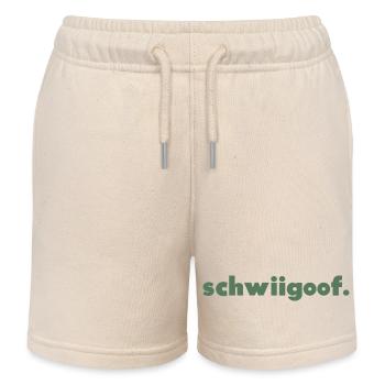 Schwiigoof. - Kids Organic Sweat Shorts by Stanley/Stella - soft Ecru - Front