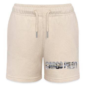 Pilote cargo An-225 - Short de jogging enfant bio Stanley/Stella - écru doux - Devant