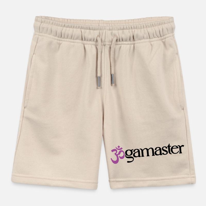 Jogamaster - Typographic OM (3-Color) Kids Organic Sweat Shorts by Stanley/Stella