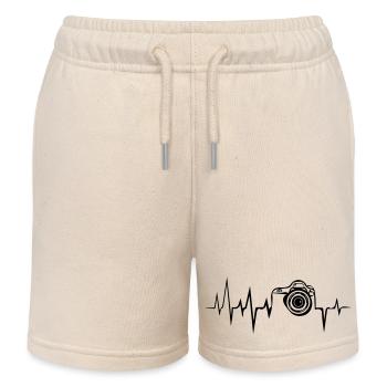Kameralebensdauer - Kinder Organic Joggingshorts Mini Bolter von Stanley/Stella - Natur - Vorne