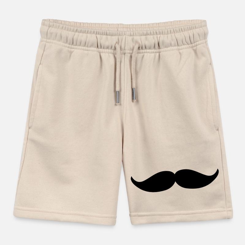 Walrus moustache Kids Organic Sweat Shorts by Stanley/Stella