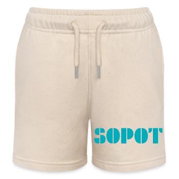 SOPOT Rétro - Short de jogging enfant bio Stanley/Stella - écru doux - Devant