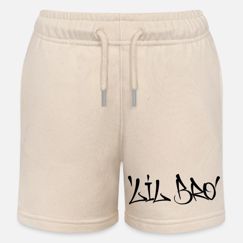 Lil Bro - Short de jogging enfant bio Stanley/Stella - écru doux