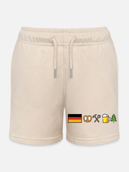Allemagne Design - Short de jogging enfant bio Stanley/Stella - écru doux