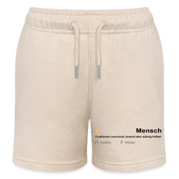 Mensch - 1 Stern - Kinder Organic Joggingshorts Mini Bolter von Stanley/Stella - Natur - Vorne