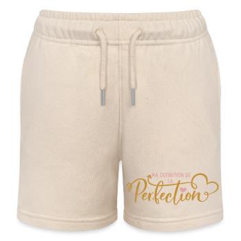 Ma Définition de la Perfection - Short de jogging enfant bio Stanley/Stella - écru doux - Devant