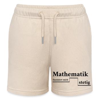 Mathematics fascinates - Kids Organic Sweat Shorts by Stanley/Stella - soft Ecru - Front