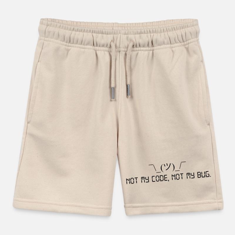 Pas mon code, pas mon bug. Short de jogging enfant bio Stanley/Stella