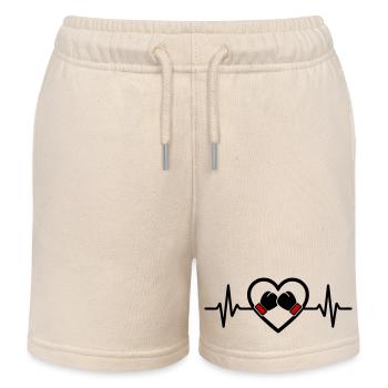 Boxen Herz Sport Handschuhe Leidenschaft - Kinder Organic Joggingshorts Mini Bolter von Stanley/Stella - Natur - Vorne