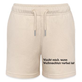 Weihnachten - Kinder Organic Joggingshorts Mini Bolter von Stanley/Stella - Natur - Vorne