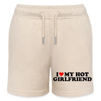J'aime ma copine sexy - Short de jogging enfant bio Stanley/Stella - écru doux - Devant