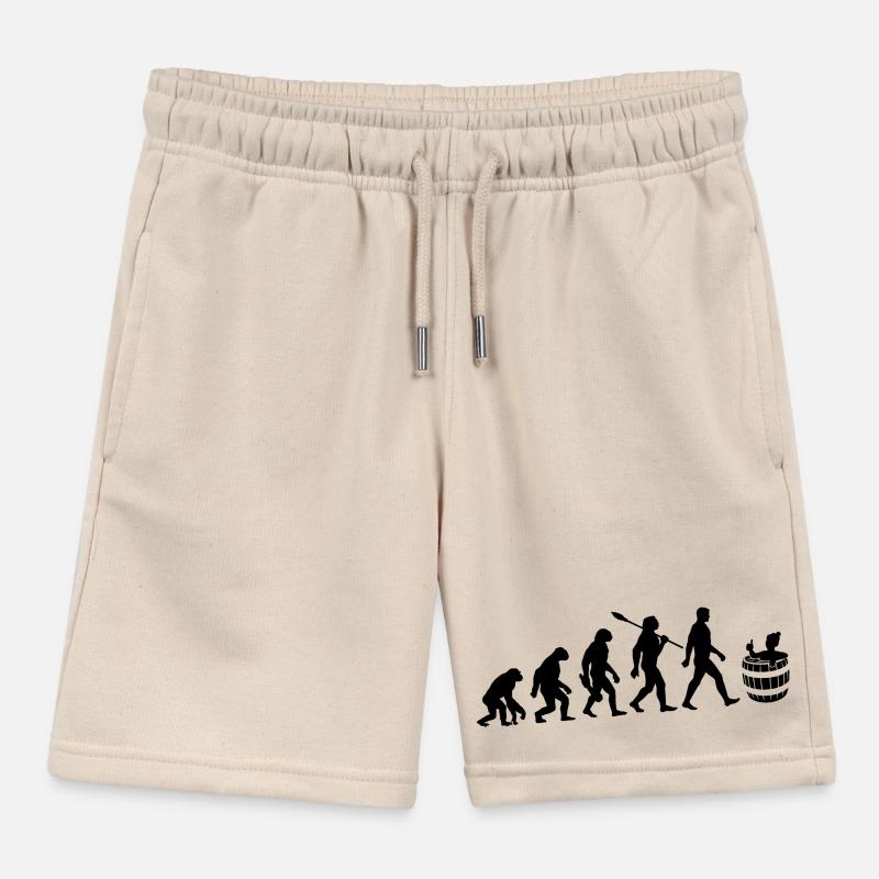 Evolution - Eisbader - Winterbaden - Eisbaden Kinder Organic Joggingshorts Mini Bolter von Stanley/Stella