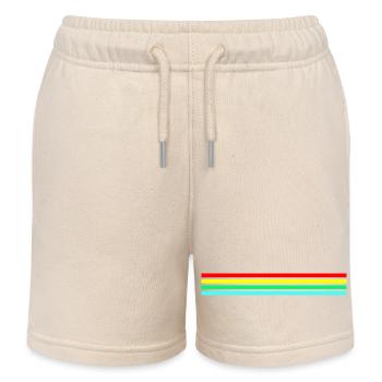 Raider rétro néon compatible - Short de jogging enfant bio Stanley/Stella - écru doux - Devant