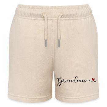 Grand-mère - Short de jogging enfant bio Stanley/Stella - écru doux - Devant