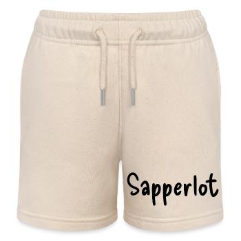 Sapperlot - Short de jogging enfant bio Stanley/Stella - écru doux - Devant