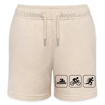 Icônes du triathlon Sport - Short de jogging enfant bio Stanley/Stella - écru doux - Devant